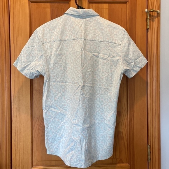 Short Sleeve Casual Patterned Button-Up Shirt - Picture 2 of 4